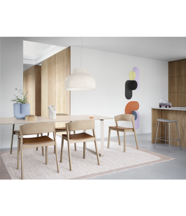 Muuto  Muuto Fiber Bar Stool ochre, tube base