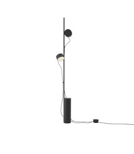Post Vloerlamp zwart