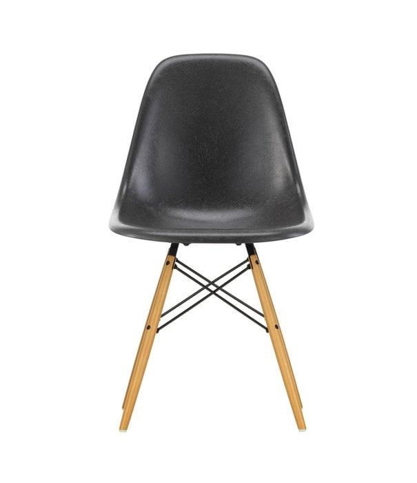 Vitra  DSW Fiberglass Eetkamerstoel,  goud esdoorn onderstel