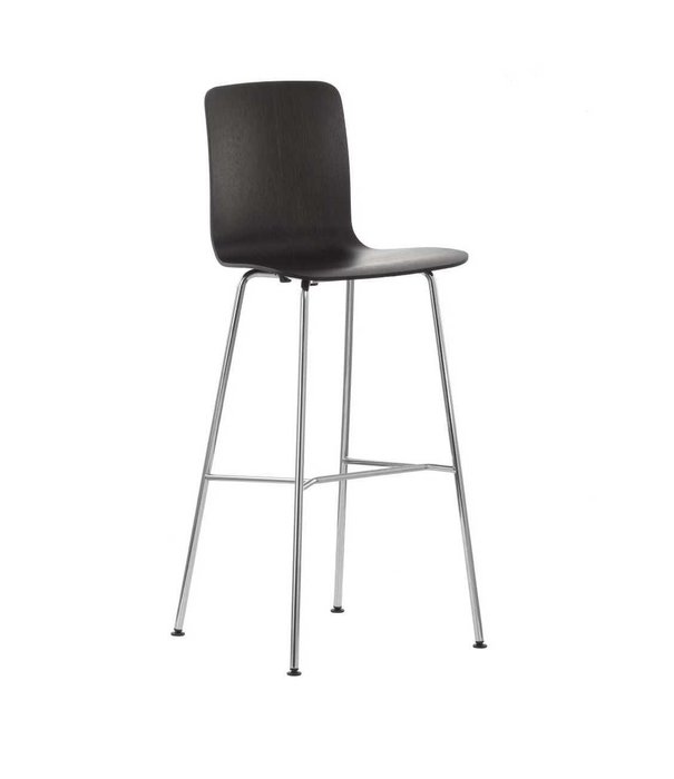 Vitra  Vitra Hal Ply Stool  Bar Stool oak, chrome legs