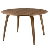 Gubi Dining Eettafel Rond walnoot Ø120
