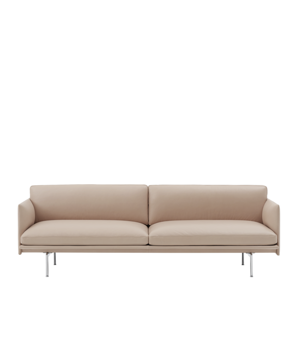 Muuto  Outline 2 seater sofa - base aluminium