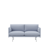 Muuto - Outline 2 seater sofa - base aluminium