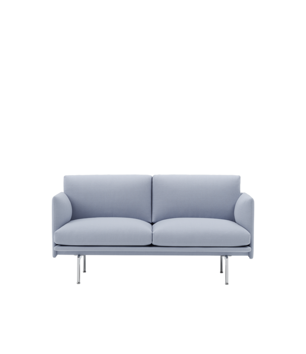 Muuto  Muuto - Outline 2 seater sofa - base aluminium