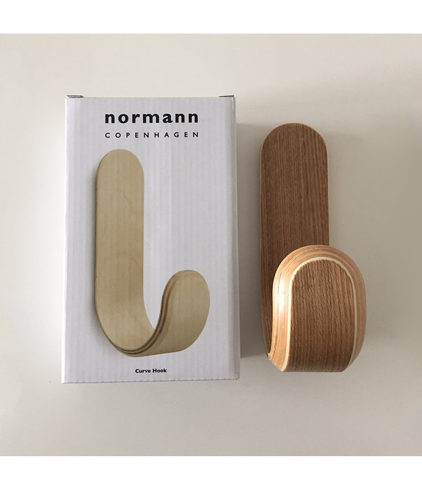 Normann Copenhagen  Normann Copenhagen -Curve wall hook wood