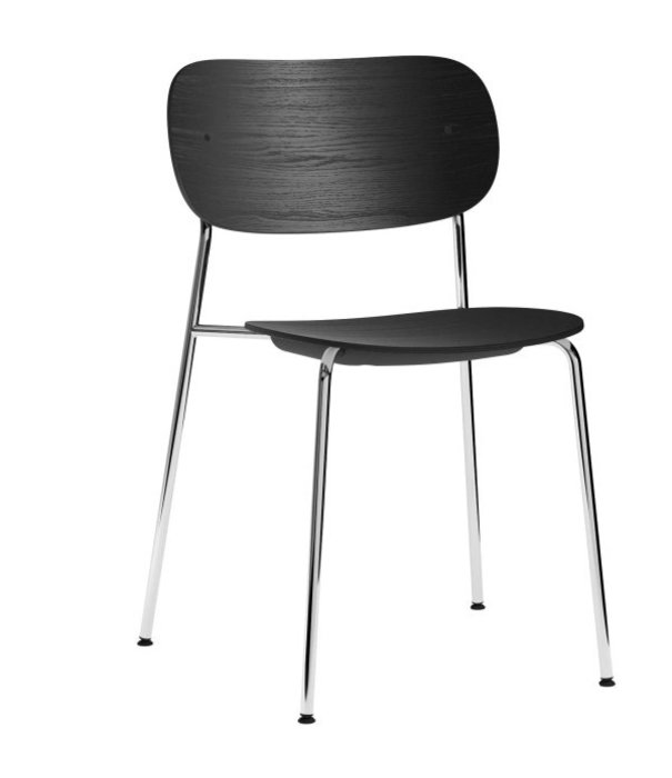 Audo Audo - Co Dining chair wood chromed base