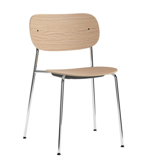 Audo Audo - Co Dining chair wood chromed base