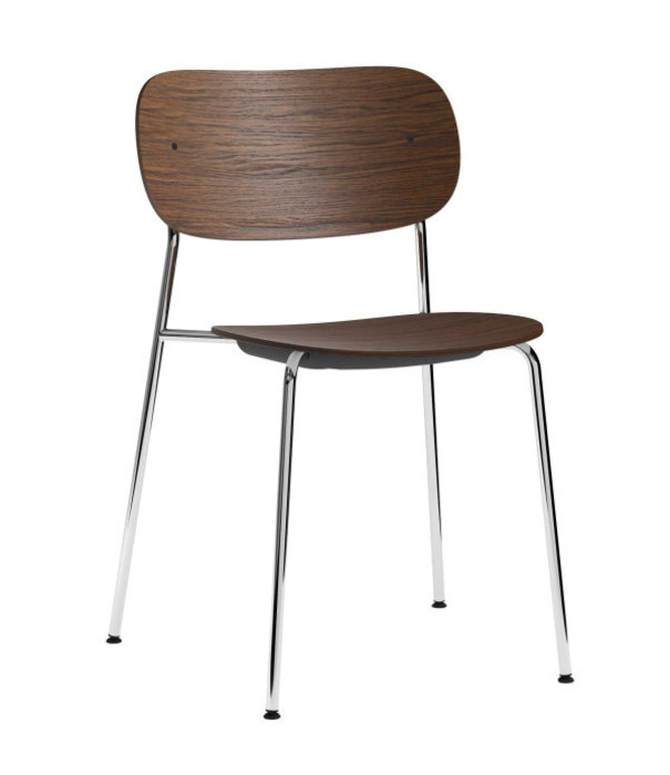 Audo Audo - Co Dining chair wood chromed base