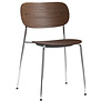 Audo - Co Dining chair wood chromed base