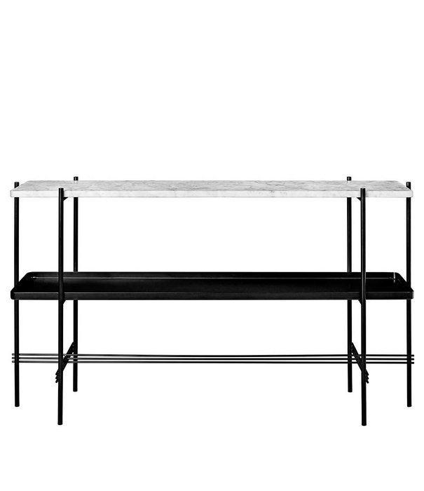 Gubi  Gubi - TS Console rek 2 met tray - marmer top