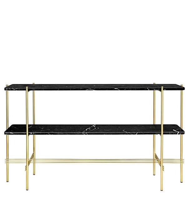 Gubi  Gubi - TS Console tafel rek 2 marmer top L120 cm.