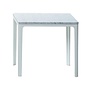 Vitra Plate Coffee Table Carrara marble, white frame