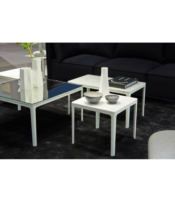 Vitra  Vitra - Plate side table marble - white frame