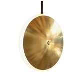 Chrona Dish Vertical Pendant LED brass