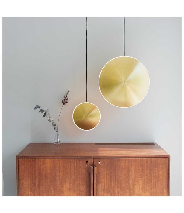 Graypants  Chrona Dish Vertical Pendant LED brass