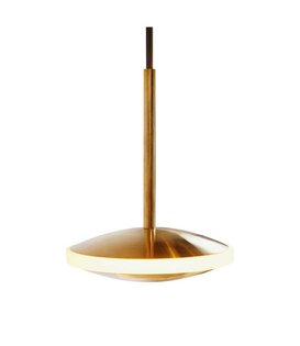 Chrona Dish Horizontal Pendant LED brass
