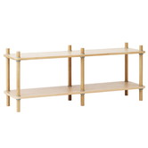 Normann Copenhagen -Jam bookcase 6 poles oak