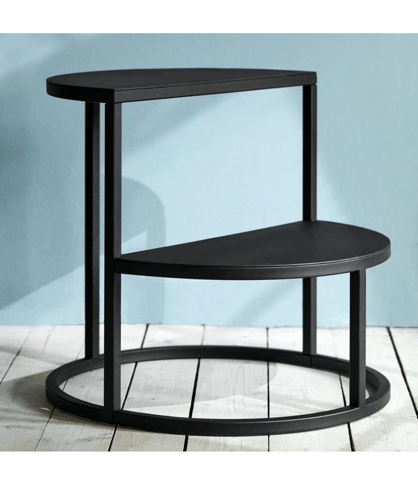Northern  Dais Step Stool black steel