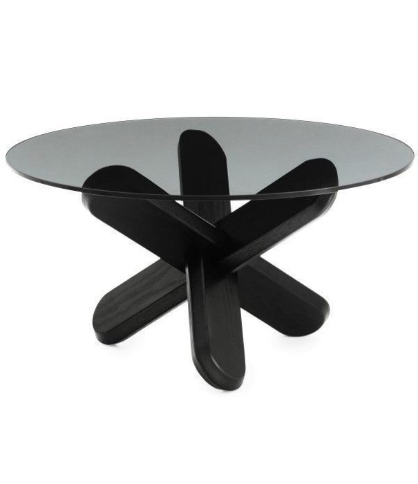 Normann Copenhagen  Normann Copenhagen -Ding coffee table lacquered oak - glass