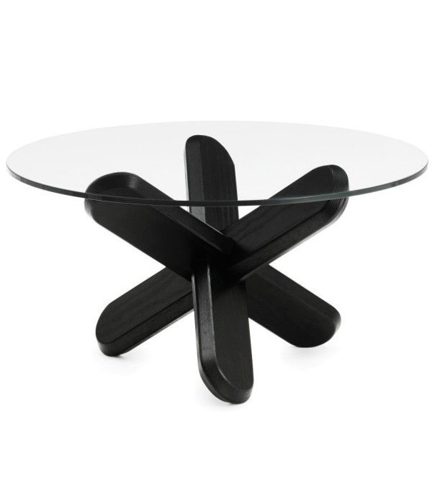 Normann Copenhagen  Normann Copenhagen -Ding salontafel gelakt eiken - glas