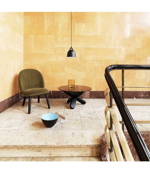 Normann Copenhagen  Normann Copenhagen -Ding salontafel gelakt eiken - glas