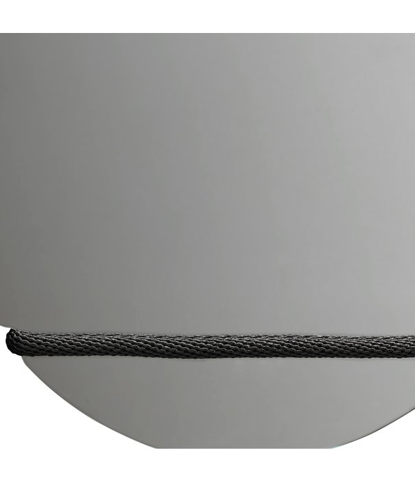 Design House Stockholm  Design House Stockholm - Lasso mirror round clear - black Ø59