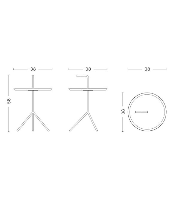 Hay  Hay - Don't Leave Me side table Ø38