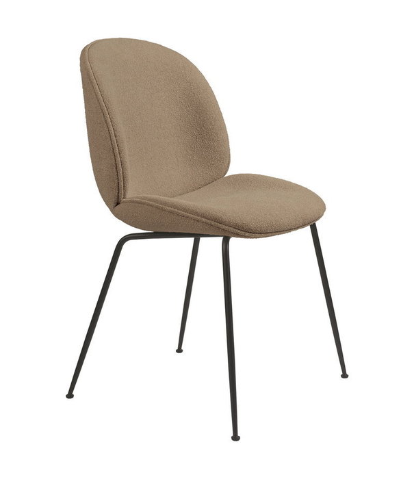 Gubi  Gubi - Beetle Dining Chair fabric boucle, conic base