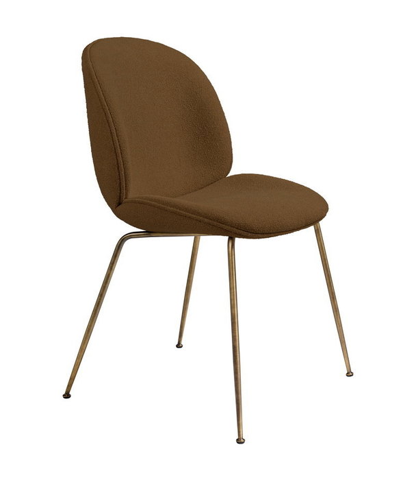 Gubi  Gubi - Beetle dining chair upholstered boucle - conic base