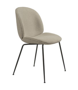 Gubi - Beetle dining chair upholstered boucle - conic base