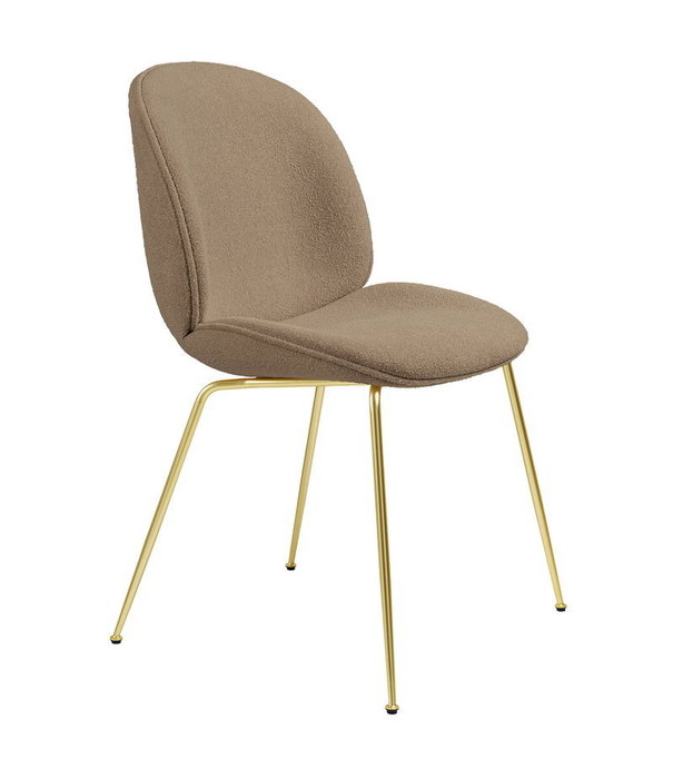 Gubi  Gubi - Beetle dining chair upholstered boucle - conic base