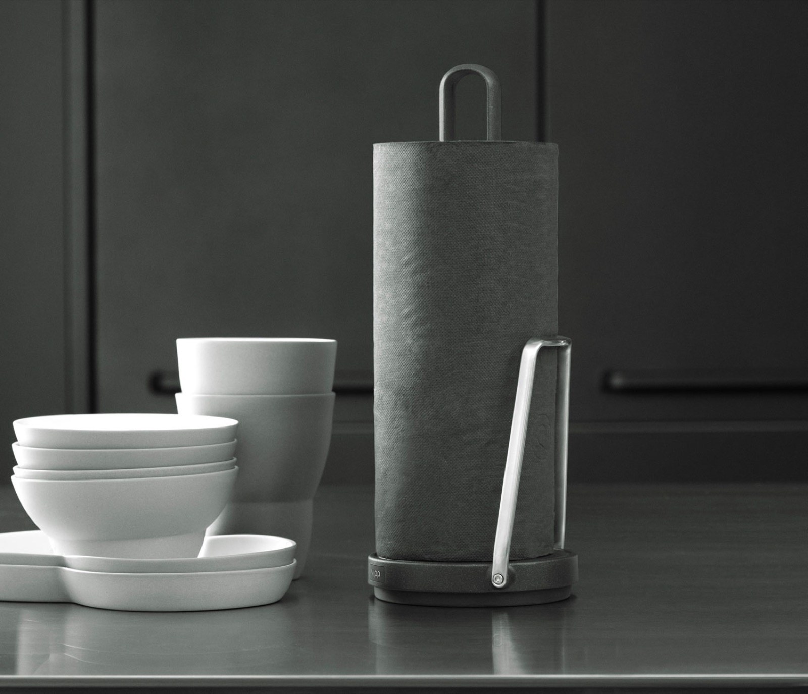 266 kitchen roll holder black NORDIC NEW