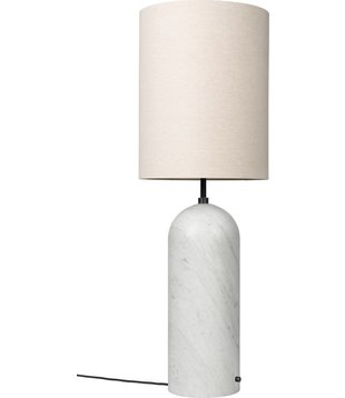 Gubi - Gravity Floor Lamp XL High white marble