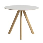 CPH 20 Round Dining Table oak base 90cm