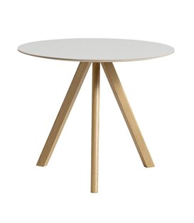 CPH 20 Round Eettafel eiken onderstel 90cm