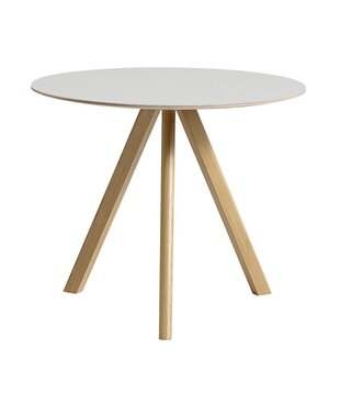 CPH 20 Round Dining Table oak base 90cm