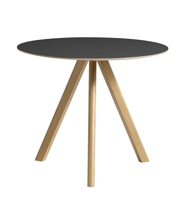 Hay  CPH 20 Round Eettafel eiken onderstel 90cm