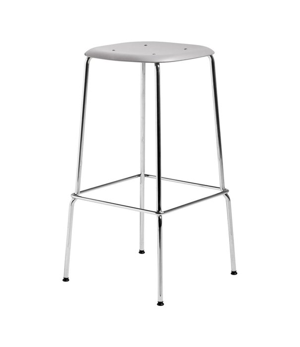 Hay  Hay Soft Edge 80 high bar stool, chromed base
