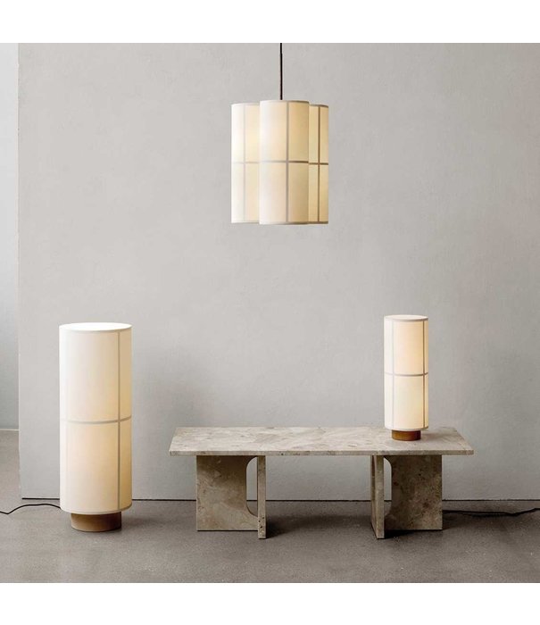 Audo Hashira Floor Lamp raw linen