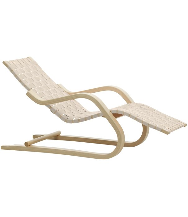 Artek  Artek - Lounge Chair 43 birch natural, linen webbing
