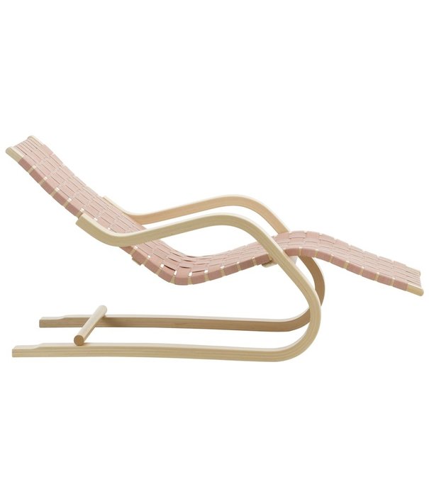 Artek  Artek - Lounge Stoel 43 berken naturel, linnen geweven