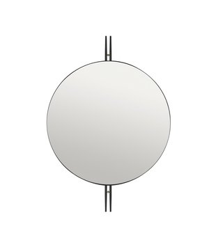 IOI Spiegel zwart / messing Ø80