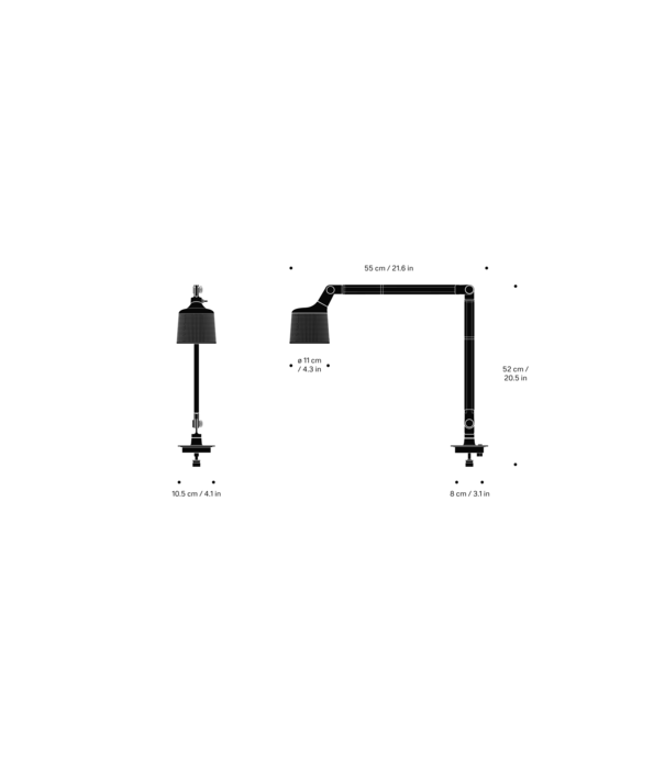 Vipp  Vipp - 521 Bureaulamp met klem