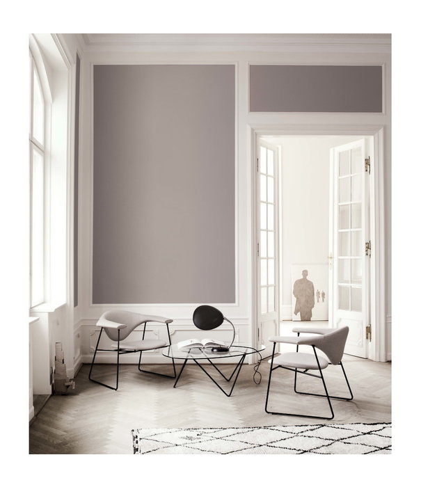 Gubi  Pedrera Coffee Table clear glass, black base