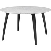 Gubi dining eettafel rond marmer top Ø130