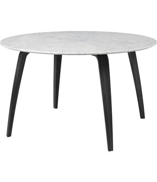 Gubi dining table round marble top Ø130