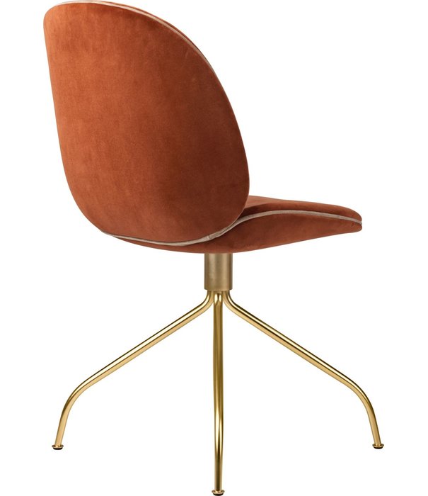 Gubi  Gubi Beetle Meeting Stoel gestoffeerd, swivel voet zwart