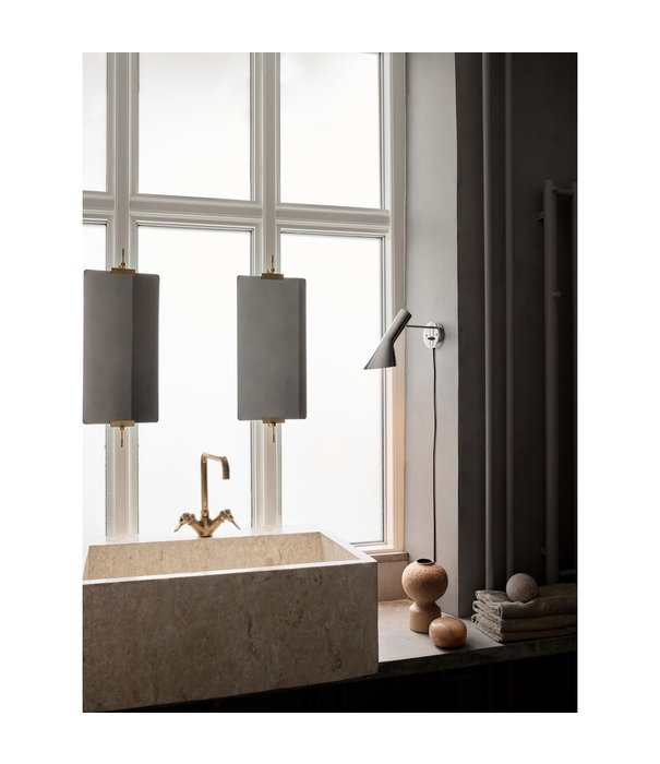 Louis Poulsen   AJ Wall Lamp  stainless steel polished