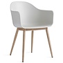 Audo Copenhagen Harbour Dining Chair plastic, wooden base