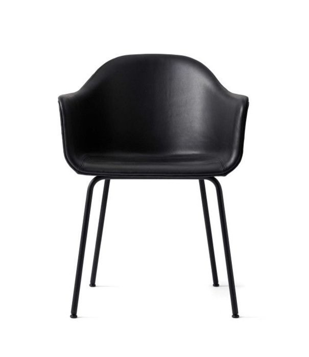 Audo Audo Copenhagen Harbour Dining Chair upholstered, black tube base